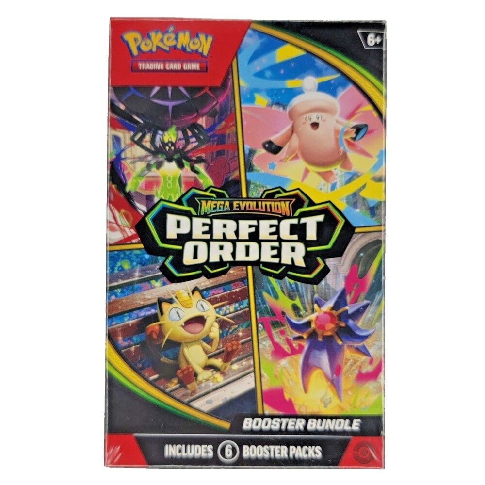 Perfect Order Booster Bundles Pokemon TCG Mega Evolution New Sealed 1 Box